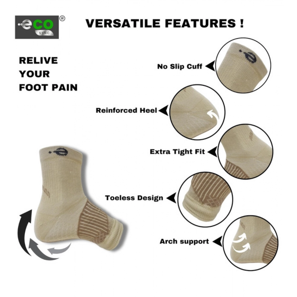 3_Pair Set Unisex Casual Cotton Printed Ankle Length Support Socks (Multicolor)