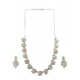 Women's Brass Silver Plated Necklace set (Multicolor) Women's Brass Silver Plated Necklace set (Multicolor)