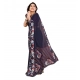Women's Georgette Printed Saree With Unstitched Blouse 5.5Mtr (Navy Blue) Women's Georgette Printed Saree With Unstitched Blouse 5.5Mtr (Navy Blue)