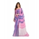 Women's Linen Cotton Printed Ready To Wear Saree With Unstitched Blouse 5.5 Mtr (Pink)