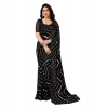 Women's Georgette Printed Saree With Unstitched Blouse 5.5Mtr (Black) Women's Georgette Printed Saree With Unstitched Blouse 5.5Mtr (Black)