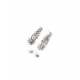 Women's Brass Silver Plated Necklace set (Pink) Women's Brass Silver Plated Necklace set (Pink)