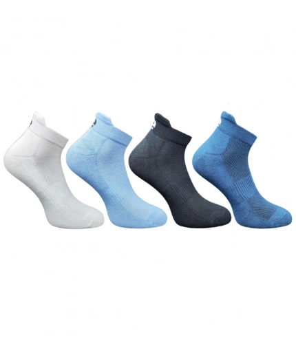 4_Pair Set Unisex Casual Cotton Printed Ankle Length Socks (Multicolor)
