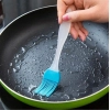 Pack Of 5_Silicone Spatula with Brush – Heat Resistant Cooking And Baking (Color: Assorted )