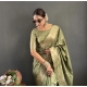 Women's Satin Printed Saree With Unstitched Blouse 5.5Mtr (Green) Women's Satin Printed Saree With Unstitched Blouse 5.5Mtr (Green)