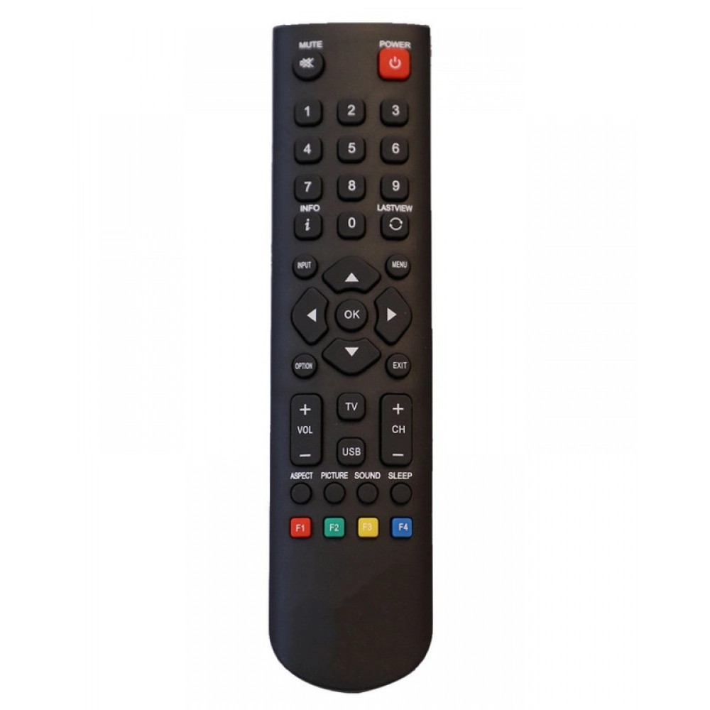 Ecomoye LCD/LED Remote No. 2000C, Compatible/Replacement for Micromax LCD/LED TV Remote Control, Black (Exactly Same Remote will Only Work)