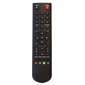 Ecomoye LCD/LED Remote No. 2000C, Compatible/Replacement for Panasonic LCD/LED TV Remote Control, Black (Exactly Same Remote will Only Work)