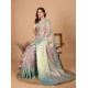 Women's Jacquard Saree With Unstitched Blouse 5.5Mtr (Multicolor)