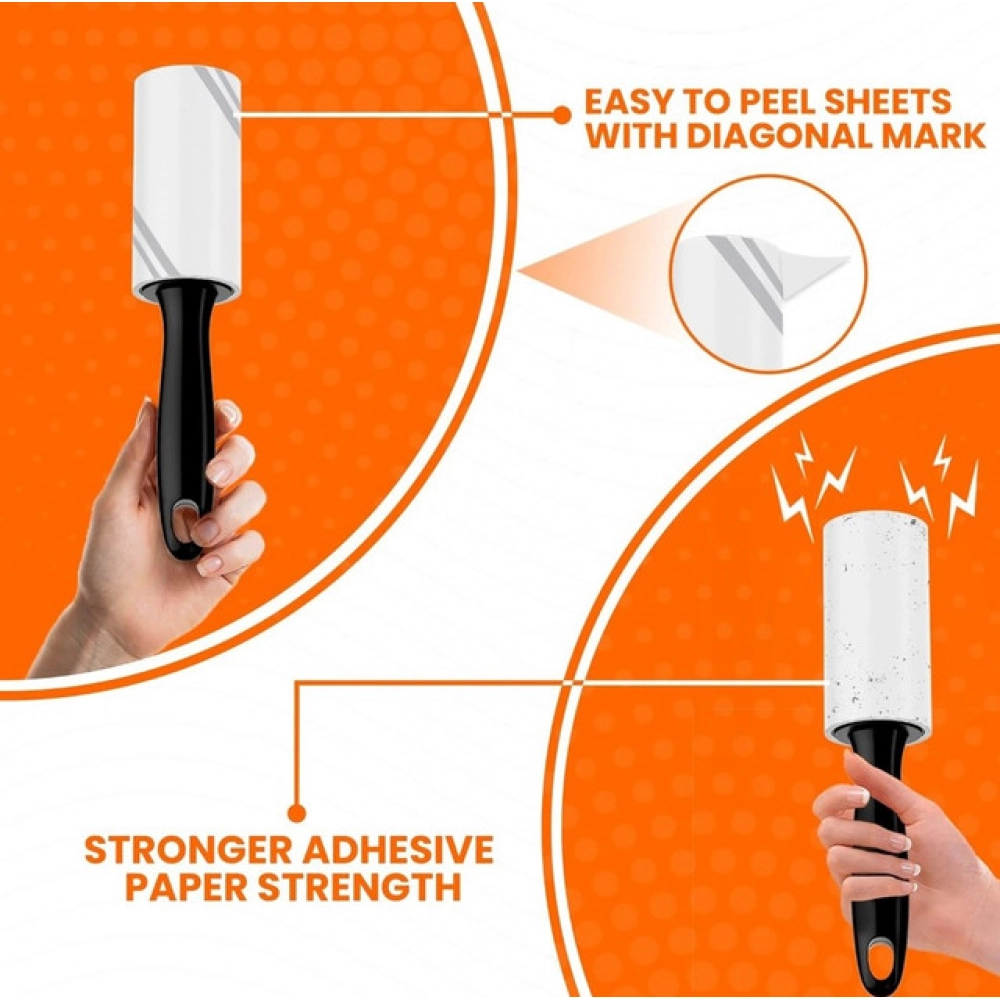 Pet Hair Remover 1 Handle And Refill Totally 60 Sheets (White) Pet Hair Remover 1 Handle And Refill Totally 60 Sheets (White)