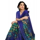 Women's Georgette Printed Saree With Unstitched Blouse 5.5Mtr (Blue) Women's Georgette Printed Saree With Unstitched Blouse 5.5Mtr (Blue)