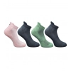 4_Pair Set Unisex Casual Cotton Printed Ankle Length Socks (Multicolor)