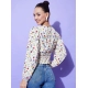 Women's Polyester Floral Long Sleeves Top (Multicolor) Women's Polyester Floral Long Sleeves Top (Multicolor)
