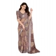 Women's Georgette Printed Saree With Unstitched Blouse 5.5Mtr (Brown) Women's Georgette Printed Saree With Unstitched Blouse 5.5Mtr (Brown)
