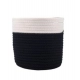 Cotton Flower Pot (White Black)