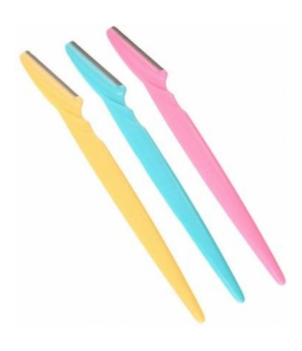 Pack of 3_Facial Razor Set Eyebrow and Face Shaving Trimmer (Color: Assorted )