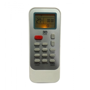 Ecomoye AC Remote No. 129 (with Backlight), Compatible/Replacement for Whirlpool AC Remote Control, White (Exactly Same Remote will Only Work)