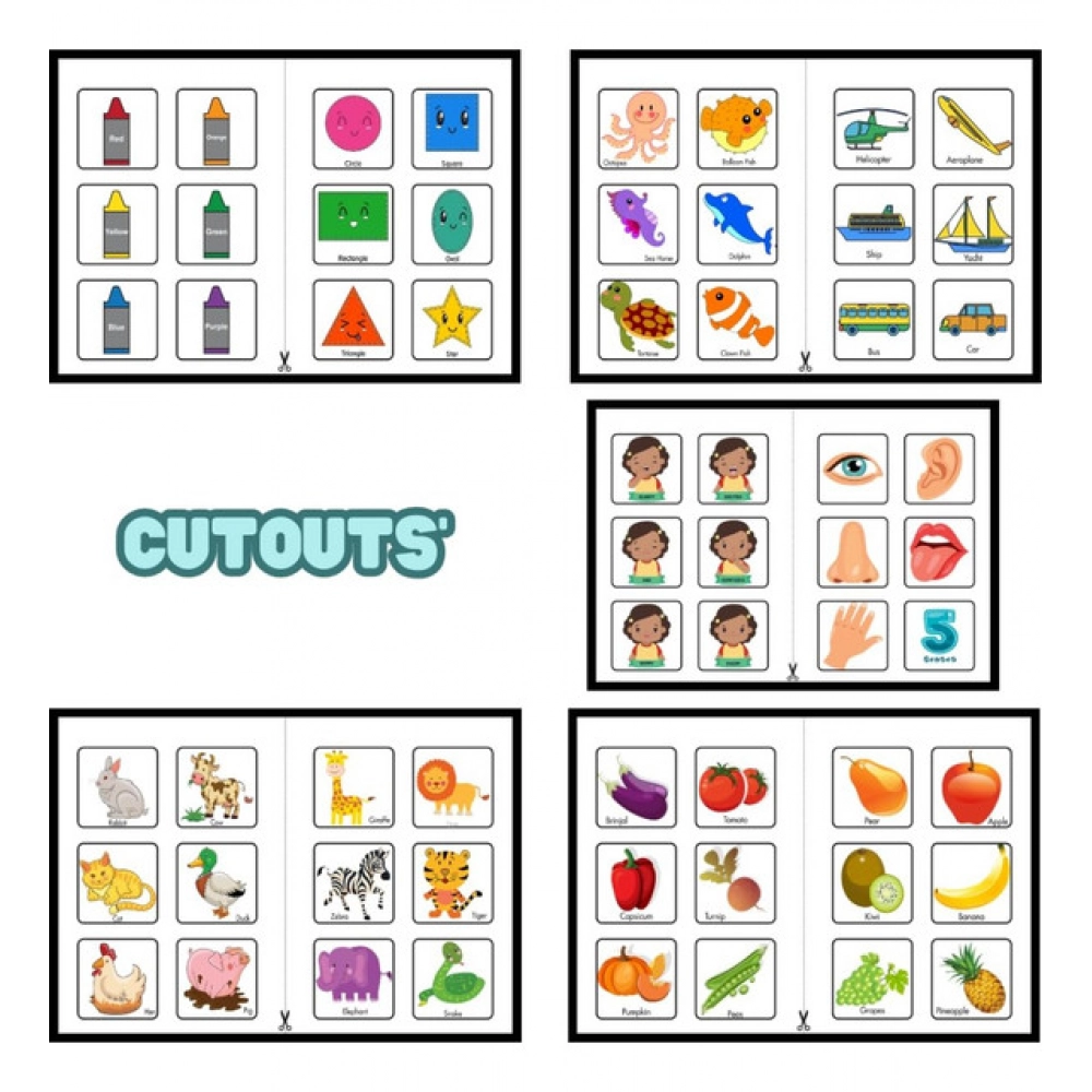 Montessori Busy Book – Early Learning Activity Set (2–4 Years, Multicolor)