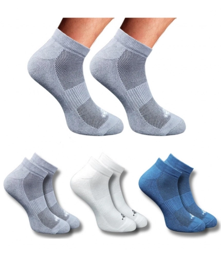 3_Pair Set Unisex Casual Cotton Printed Low Cut Socks (Multicolor)