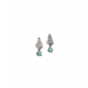 Women's Brass Silver Plated Necklace set (Turquoise) Women's Brass Silver Plated Necklace set (Turquoise)