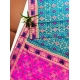Women's Patola Silk Meena And Zari Woven Saree With Unstitched Blouse 5.5Mtr (Blue) Women's Patola Silk Meena And Zari Woven Saree With Unstitched Blouse 5.5Mtr (Blue)