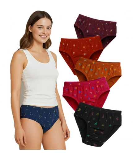 Pack of_6 Women's Cotton Printed Hipster Panty (Multicolor)