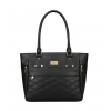 Women's PU Leather Solid Shoulder Zipper Handbag (Black) Women's PU Leather Solid Shoulder Zipper Handbag (Black)
