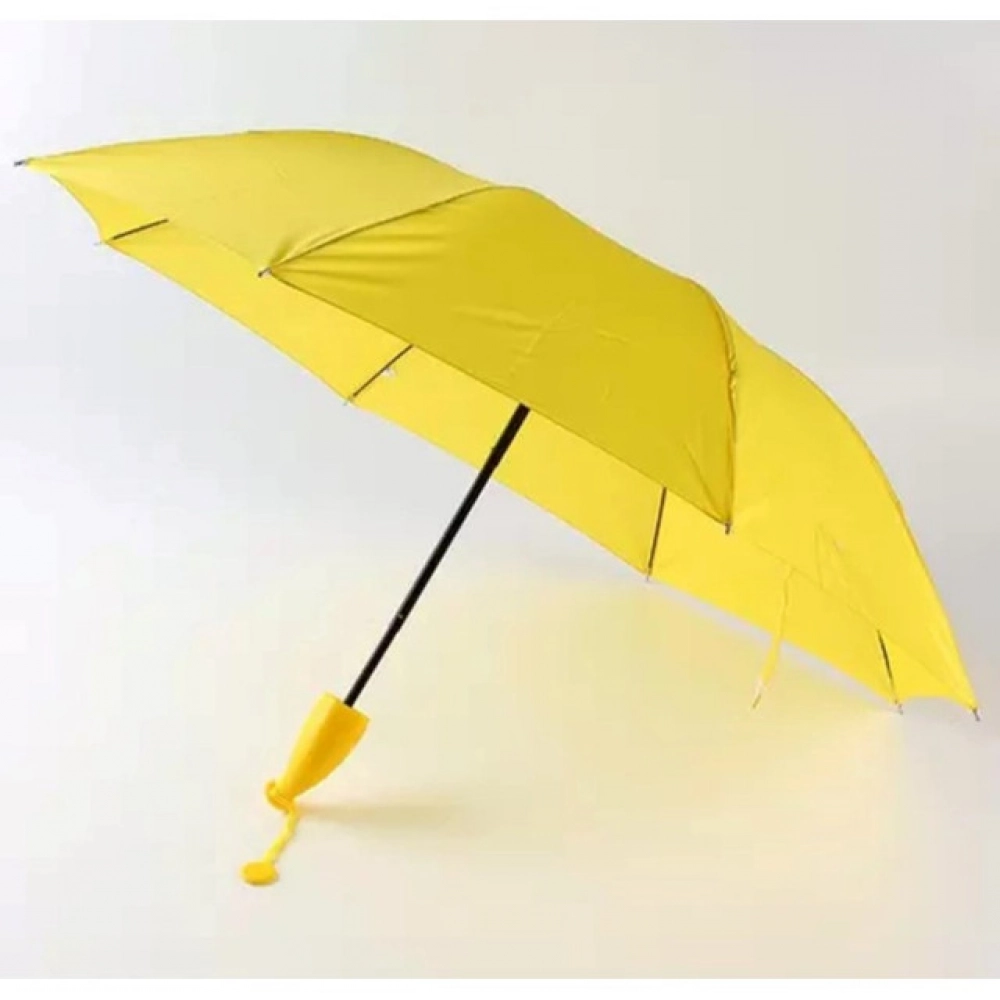 Banana Umbrella – Compact Foldable Umbrella with Banana-Shaped Case (Color: Assorted )