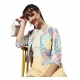 Women's Polyester Floral 3-4th Sleeves Shrug (Multicolor) Women's Polyester Floral 3-4th Sleeves Shrug (Multicolor)