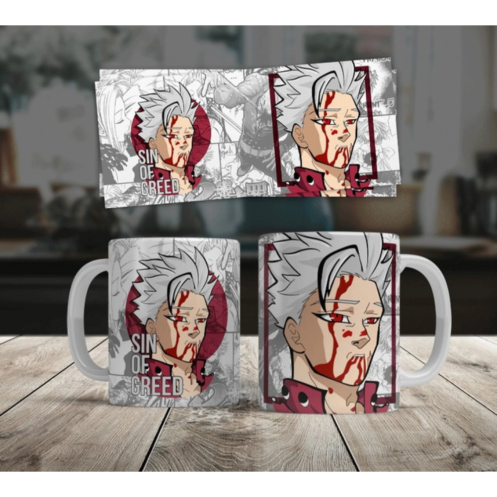 Anime Ban (Sin of Greed) Ceramic Printed Coffee Mug (White) Anime Ban (Sin of Greed) Ceramic Printed Coffee Mug (White)