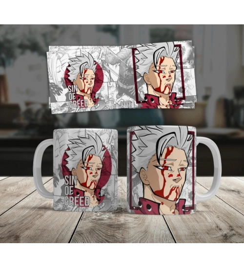 Anime Ban (Sin of Greed) Ceramic Printed Coffee Mug (White) Anime Ban (Sin of Greed) Ceramic Printed Coffee Mug (White)