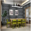 Pack Of 3_Fancy 3D Wall Decor – Stylish Black Decorative Wall Art (Color: Assorted )