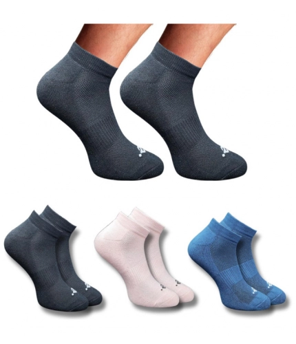 3_Pair Set Unisex Casual Cotton Printed Low Cut Socks (Multicolor)