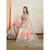 Women's Viscose Printed Saree With Unstitched Blouse 5.5Mtr (Cream) Women's Viscose Printed Saree With Unstitched Blouse 5.5Mtr (Cream)