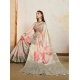 Women's Viscose Printed Saree With Unstitched Blouse 5.5Mtr (Cream)