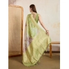 Women's Viscose Printed Saree With Unstitched Blouse 5.5Mtr (Light Green) Women's Viscose Printed Saree With Unstitched Blouse 5.5Mtr (Light Green)