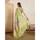 Women's Viscose Printed Saree With Unstitched Blouse 5.5Mtr (Light Green) Women's Viscose Printed Saree With Unstitched Blouse 5.5Mtr (Light Green)