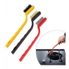 Pack Of 3_Small Wire Brush Set for Cleaning And Rust Removal (Color: Assorted )