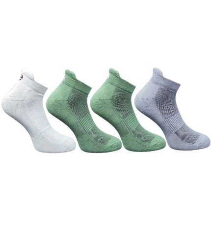 4_Pair Set Unisex Casual Cotton Printed Ankle Length Socks (Multicolor)