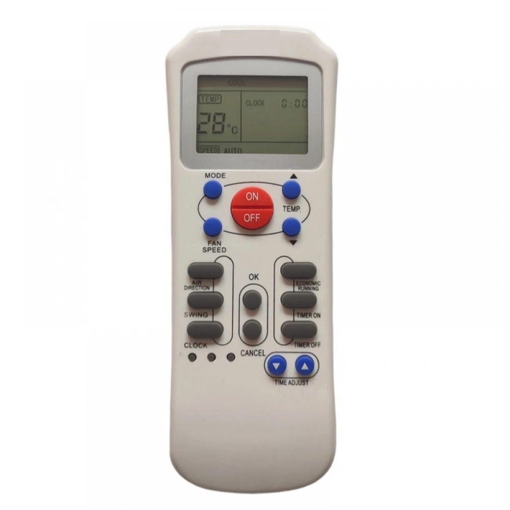 Ecomoye AC Remote No. 82 (No Backlight), Compatible/Replacement for Carrier AC Remote Control, White (Exactly Same Remote will Only Work)