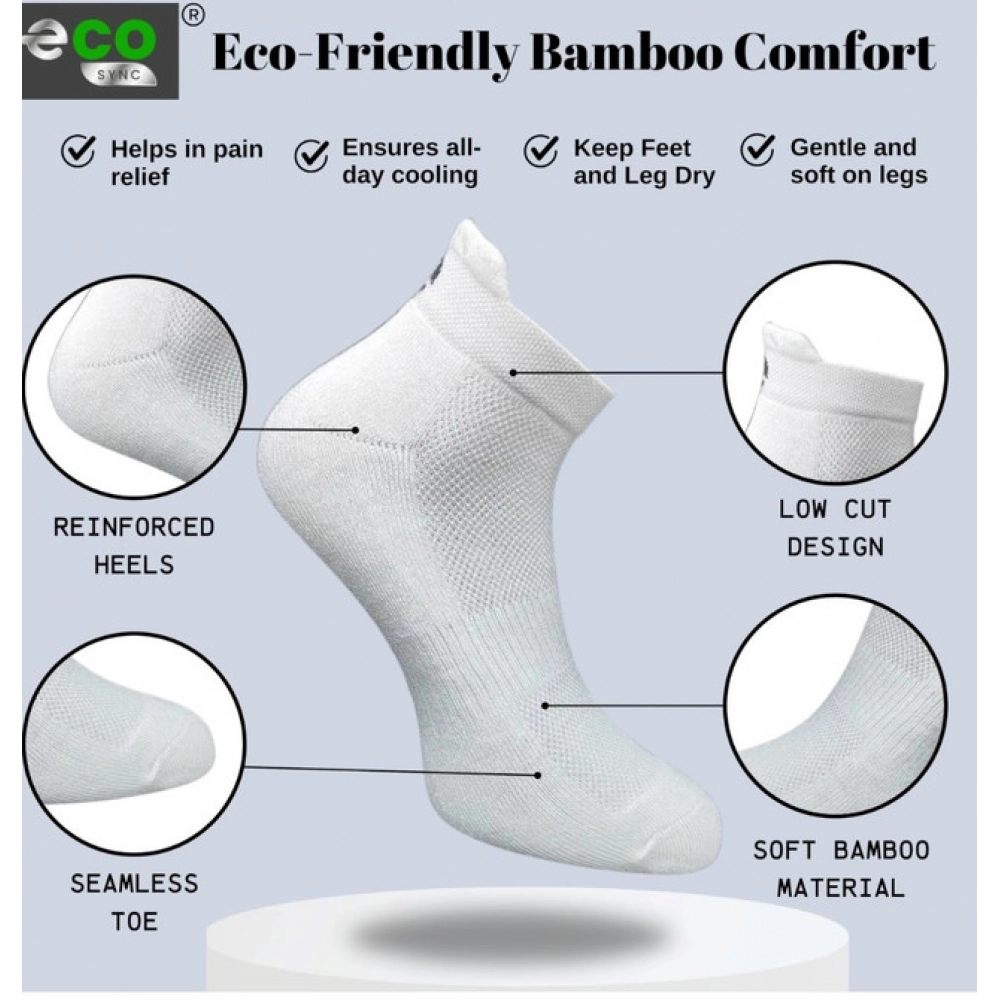 4_Pair Set Unisex Casual Cotton Printed Ankle Length Socks (Multicolor)