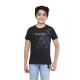 Boy's Cotton Grapic Printed Round Neck T-Shirt (Black) Boy's Cotton Grapic Printed Round Neck T-Shirt (Black)