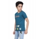 Boy's Cotton Grapic Printed Round Neck T-Shirt (Teal Green) Boy's Cotton Grapic Printed Round Neck T-Shirt (Teal Green)
