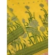 Women's Banarasi Silk Printed Unstitched Salwar Suit Material With Dupatta (Yellow, 3Mtrs)