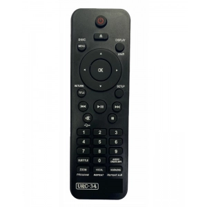 Ecomoye DVD Remote No. URC34, Compatible for Philips DVD Remote, Black (Exactly Same Remote will Only Work)