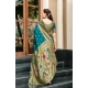 Women's Silk Blend Paithani Weaving Saree With Unstitched Blouse 5.5Mtr (Rama)