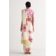 Women's Linen Printed Saree With Unstitched Blouse 5.5Mtr (White) Women's Linen Printed Saree With Unstitched Blouse 5.5Mtr (White)