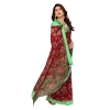 Women's Georgette Printed Saree With Unstitched Blouse 5.5Mtr (Red) Women's Georgette Printed Saree With Unstitched Blouse 5.5Mtr (Red)