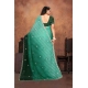 Women's Chiffon Embroidred Saree With Unstitched Blouse 5.5Mtr (Dark Green) Women's Chiffon Embroidred Saree With Unstitched Blouse 5.5Mtr (Dark Green)