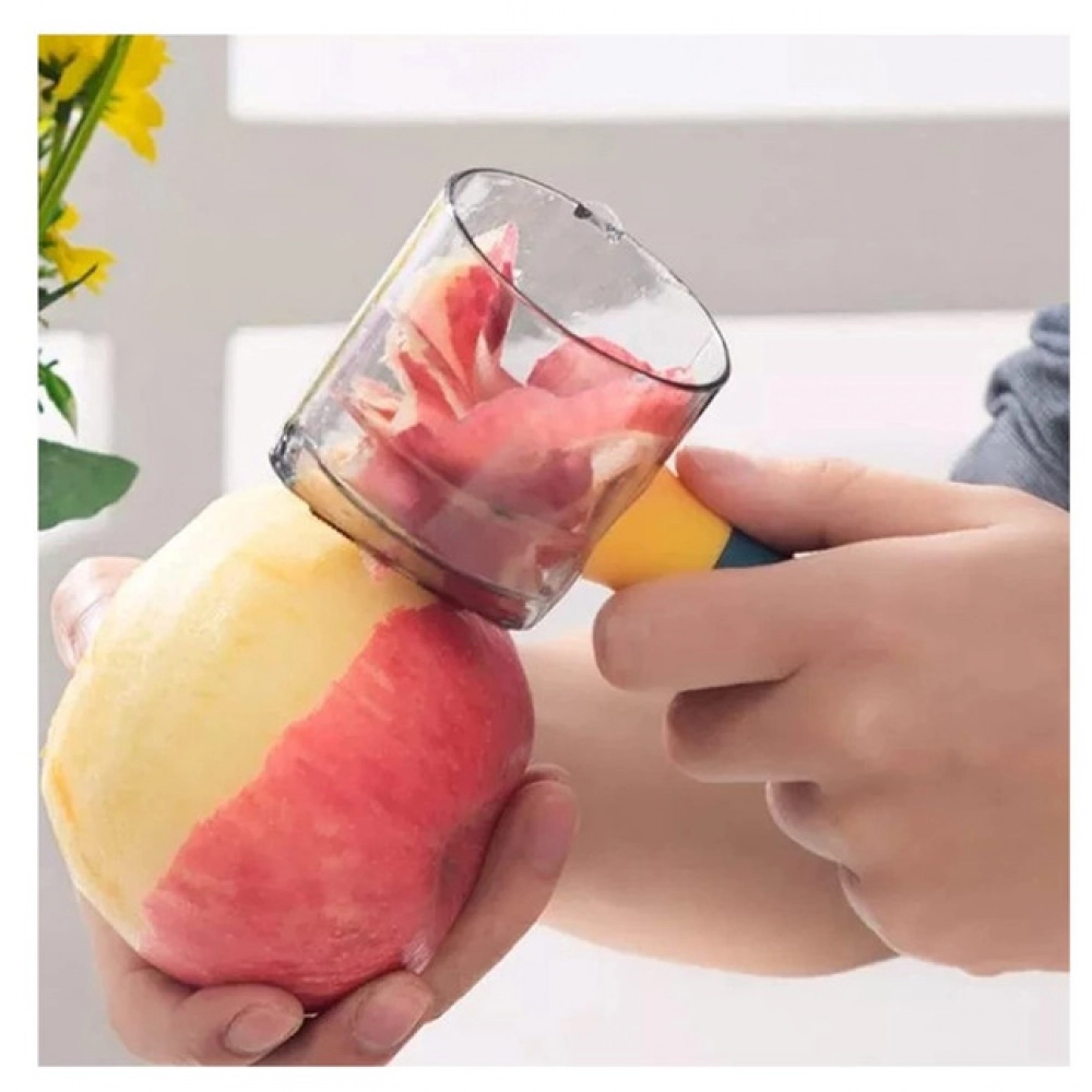 Pack Of 3_Multi Functional Storage for Fruit and Vegetable Peeler with Storage Container (Color: Assorted )