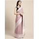 Women's Linen Printed Saree With Unstitched Blouse 5.5Mtr (Purple) Women's Linen Printed Saree With Unstitched Blouse 5.5Mtr (Purple)